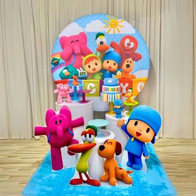 decoracion para fiesta intantil tematica de pocoyo
