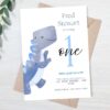 plantilla invitación cumpleaños bebe dinosaurio